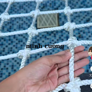 Lưới võng trời homestay., Lưới chắn giếng trời(sợi 10mm,12mm)