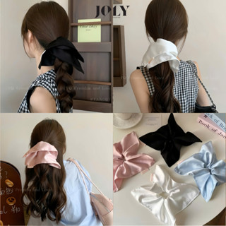  Dây buộc tóc scunchies khăn lụa hình vuông phong cách hàn quốc tiểu thư dễ thương DC74 JOLY 
