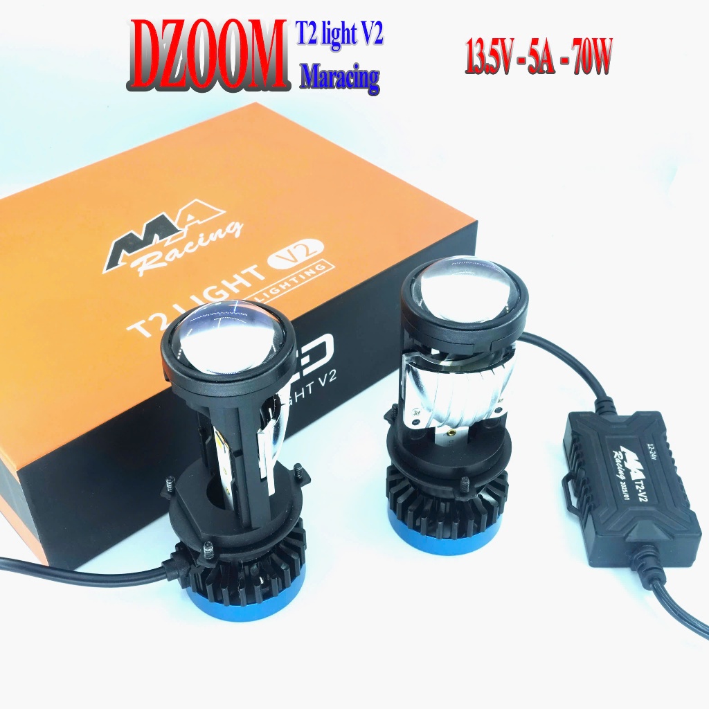 [ mẫu 2025 ]Bi led mini T2 light V2 2025 chính hãng Maracing 70W Bảo hành 12 tháng