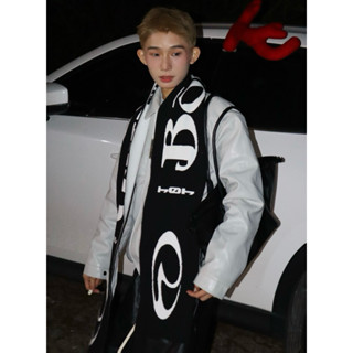 [HÀNG CÓ SẴN] Khăn quàng cổ, khăn len BF.BORFEND W01 Deer6 2 mặt đen, trắng