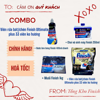 [HN-HCM] Viên rửa bát Finish Quantum - quantum ultimate [cao cấp nhất, Có tem phụ]