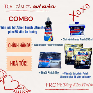 [HN-HCM] Viên rửa bát Finish Quantum - quantum ultimate [cao cấp nhất, Có tem phụ]