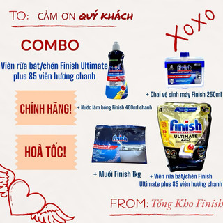 [HN-HCM] Viên rửa bát Finish Quantum - quantum ultimate [cao cấp nhất, Có tem phụ]