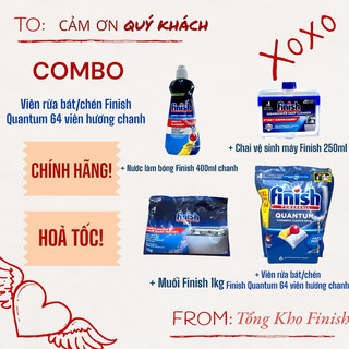 [HN-HCM] Viên rửa bát Finish Quantum - quantum ultimate [cao cấp nhất, Có tem phụ]