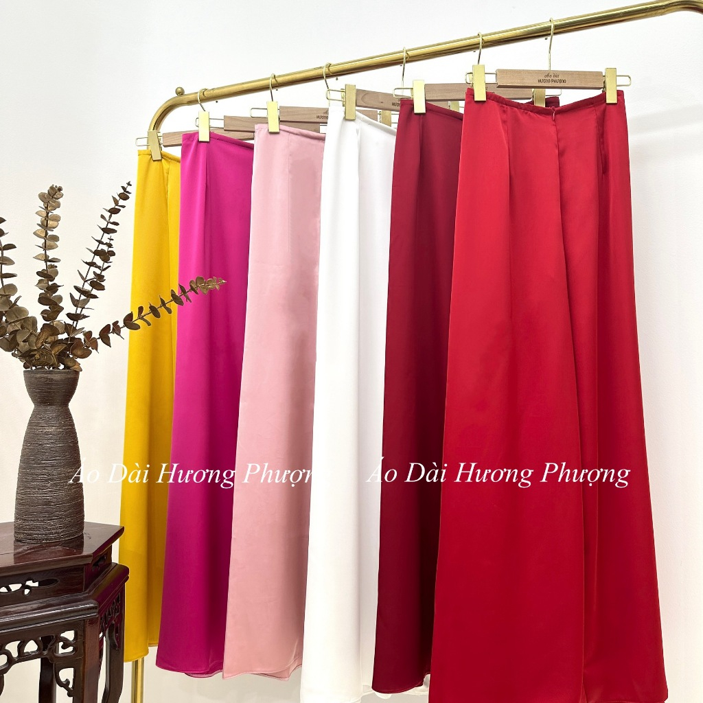 Quần Mặc Áo Dài Truyền Thống Chất Liệu Lụa