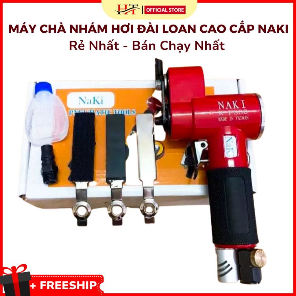 Máy Chà Nhám Hơi Đài Loan Cao Cấp dễ dàng luồn lách đánh sạch bề mặt gỗ, Sợi Thủy Tinh