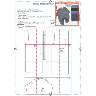 Rập giấy A0 áo thun cổ tròn nam mã B11