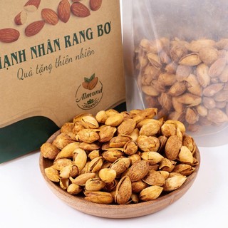 Hạnh nhân rang bơ vỏ mỏng mỹ. Có hồ sơ công bố, xuất hóa đơn công ty đầy đủ