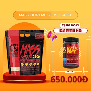 Sữa Tăng Cân Mutant Mass XXXTreme 2500 12Lbs Túi 5.45KG