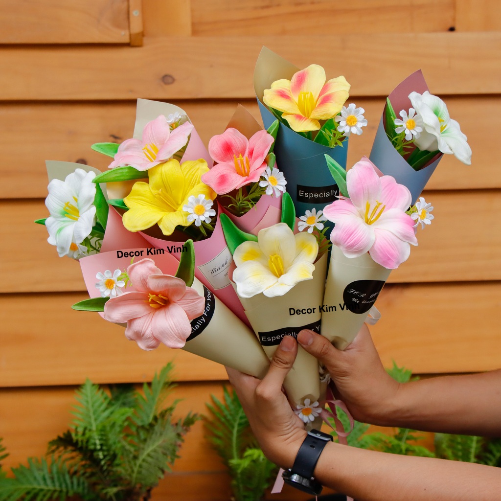 Bó Hoa Tulip Nở HTT07 (1 Bông) Làm Quà Valentine, Quà Tặng 8/3, Quà Sinh Nhật, Dịp Lễ