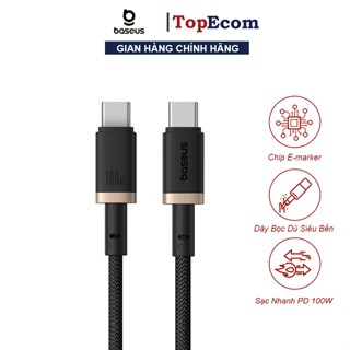  Cáp Sạc Nhanh Siêu Bền Baseus Dura Series 100W Type C to Type C Dây Dù 1 2m 