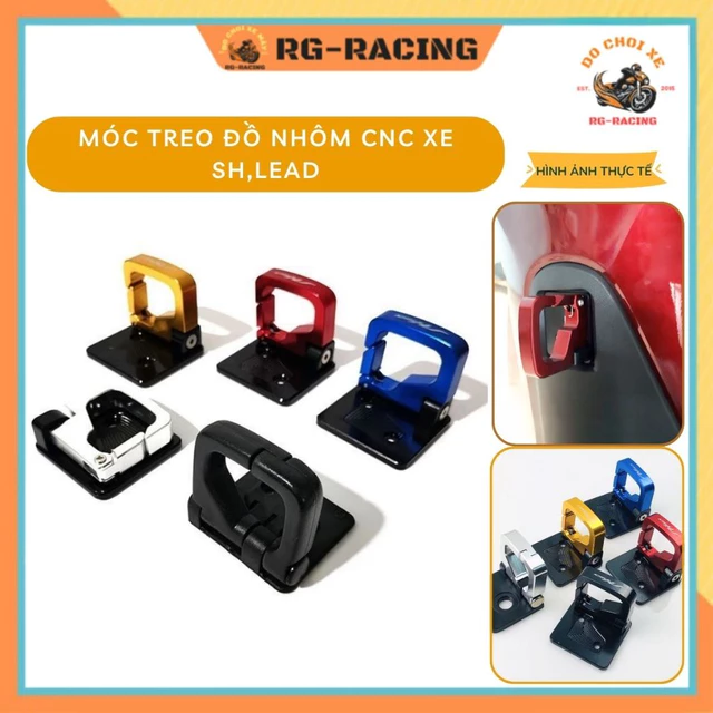 Móc Treo Đồ Nhôm CNC Cho Xe SH, Lead 125i/150i/300i - Phụ Kiện Xe Máy Cao Cấp