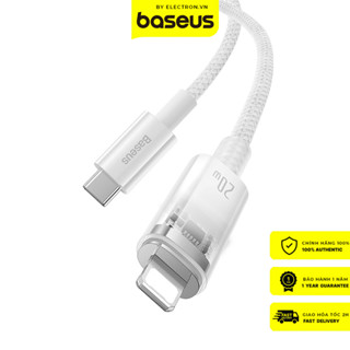 Cáp Sạc Nhanh Tự Ngắt Type C to i.P Cho iPhone i.P.d Baseus Explorer Series 2 PD 20W (Smart Power-Off Fast Charging).