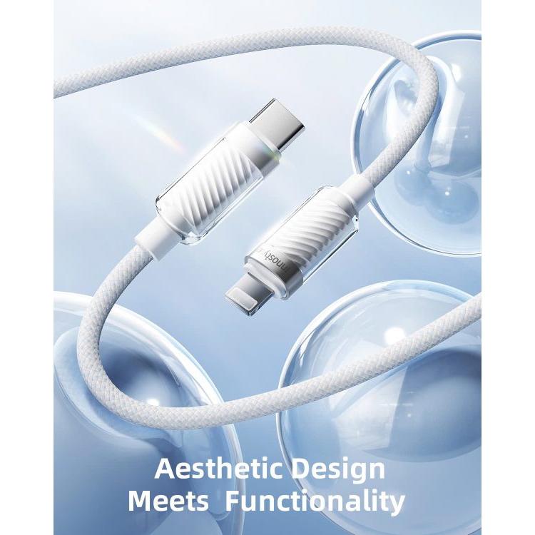Cáp sạc nhanh USB-C to L Innostyle CryStalShine dài 1.5 mét, bền bỉ, sạc nhanh, bảo hành 12 tháng | BigBuy360 - bigbuy360.vn
