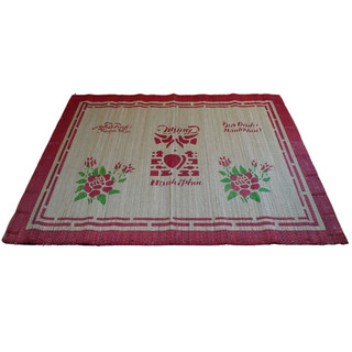 Chiếu Cói In Hoa Kích Thước 1m5 x 1m9