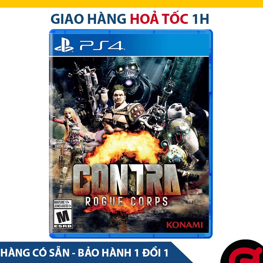 Đĩa Game PS4: Contra: Rogue Corps - hệ US