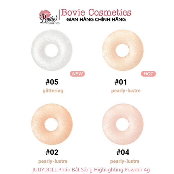 JUDYDOLL Phấn Bắt Sáng Màu Sắp Lấp Lánh Quyến Rũ Highlighting Powder