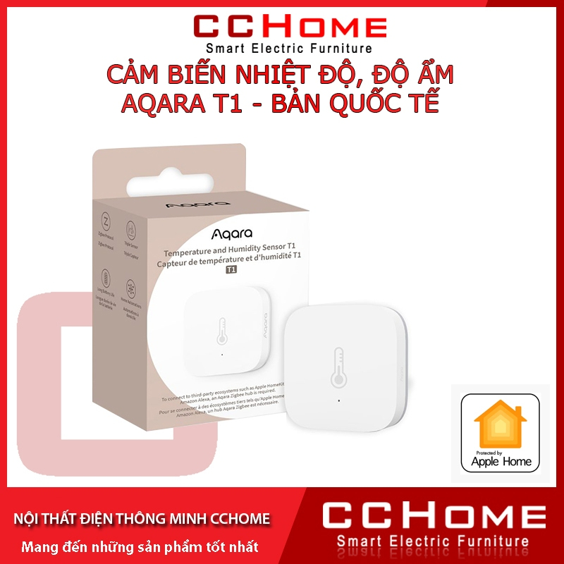 Cảm biến nhiệt độ độ ẩm Aqara T1 TH-S02D_CCHOME