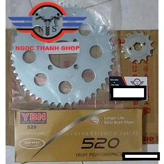 Bộ nhông sên đĩa nhông xích đĩa Vanvan200 Van Van 200 DR200 ...-NTS