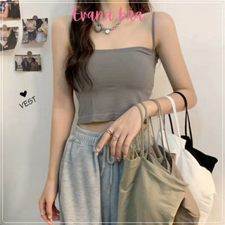 [ CÓ MÚT NGỰC ] Áo bra cotton trơn cao cấp, Áo lót vest ngang ngực dạng ống 2 dây có miếng lót ngực .AB403