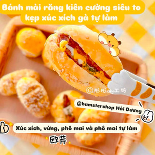 Bánh mì xúc xích gà bánh mài răng kiên cường siêu to cho Hamster
