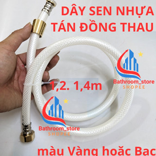 Dây cấp nước cho vòi sen, dây xịt vệ sinh, dây sen tắm nhựa cao cấp áp lực mạnh 1,2m - 1,4m, dây sen nhựa, dây xịt nhựa