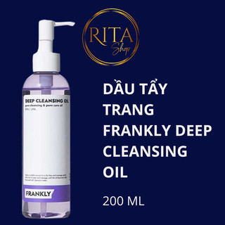  Dầu tẩy trang BHA LHA làm sạch sợi bã nhờn và mụn đầu đen Frankly Deep Cleansing Oil 200ml 