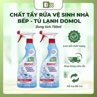  Chất tẩy rửa vệ sinh tủ lạnh tẩy rửa vệ sinh nhà bếp Domol 750ml Loại bỏ tới 99,9% vi khuẩn dầu mỡ bụi bẩn. 