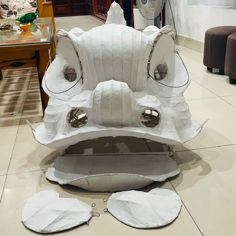 Sườn lân đan mây thủ công đã dán giấy ( vòng 1m35)