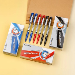 Combo 20 Bút bi Thiên Long FO-024 ngòi 0.7mm mực xanh/đỏ/đen không lem nhòe,  văn phòng, học sịnh, sinh viên