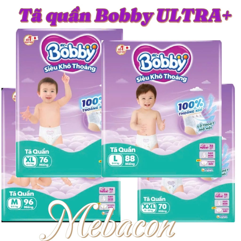 BỈM QUẦN BOBBY ULTRA+ CÁC SIZE M92/L88/XL76/XXL70