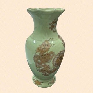 Lọ lộc bình thờ men vàng kim sang trọng - Chợ Sứ Bát Tràng