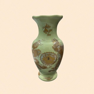 Lọ lộc bình thờ men vàng kim sang trọng - Chợ Sứ Bát Tràng
