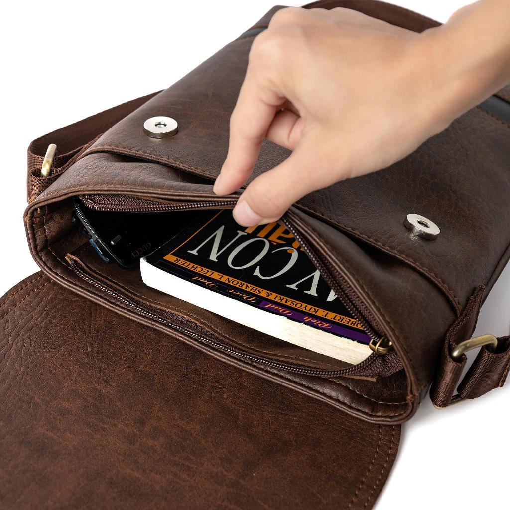 Túi Đeo Vai Đeo Chéo Hanama TU13 nhiều ngăn phối màu phong cách | BigBuy360 - bigbuy360.vn