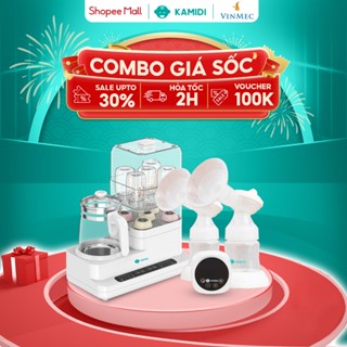 Combo Máy Hút Sữa Silicon Kamidi Max Và Máy Hâm Sữa Tiệt Trùng Bình Sữa Đa Năng Kamidi Speed 2