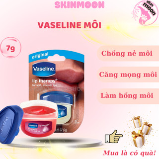  Son dưỡng môi Vaseline Lip hũ 7gram Dưỡng ẩm căng mọng mềm môi. Chống khô môi nứt nẻ môi 