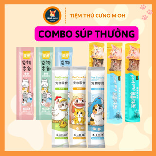  Combo 50 súp thưởng Shizuka mix vị các loại dành cho mèo 15gr 