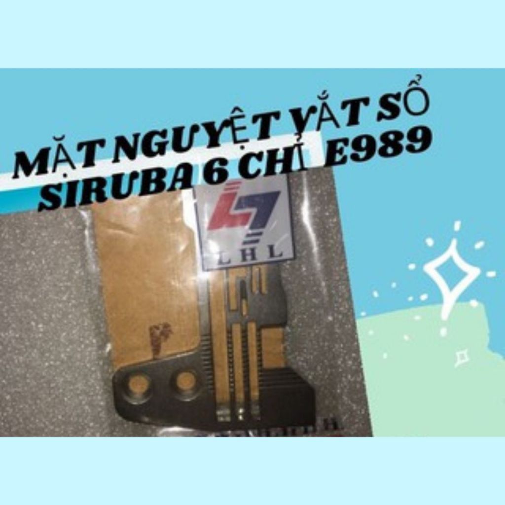 MẶT NGUYỆT VẮT SỔ  SIRUBA 6 CHỈ  E989