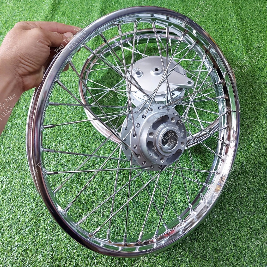 Bánh Căm EXCITER 2006 đến 2010 Đùm YA Bạc Căm CROM YAGUSO Niềng GOSHI lắp như ZIN HTH126 MSP 0112