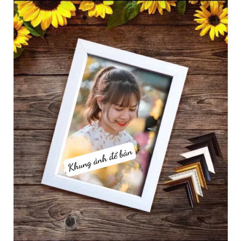 (Xưởng khung hình)khung ảnh để bàn B6 (13x18) A5(15x21)A6(10x15) nhiều màu,  khung hình treo tường