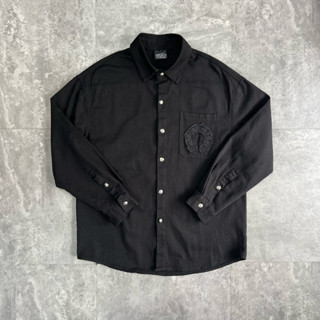 Áo sơ mi nam Chữ Thập Full Thêu Cycle Studio B7071 Buivinatge, vải kaki dày dặn phom thoải mái.