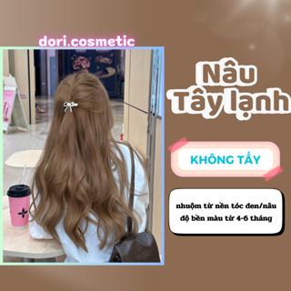    Màu Mới   Thuốc nhuộm tóc màu Nâu Tây Lạnh  màu nhuộm tại nhà không cần tẩy. 