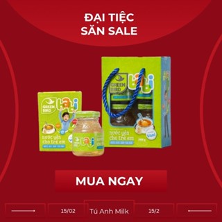  LỐC 4+1 20% NƯỚC YẾN SÀO CHO TRẺ EM GREEN BIRD Vị Vani