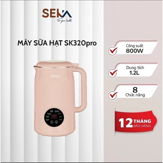 Máy Làm Sữa Hạt Mini Đa Năng 8in1 SEKA SK320 PRO 1,2 Lít Lưỡi Dao 10 Cánh - Hàng Chính Hãng
