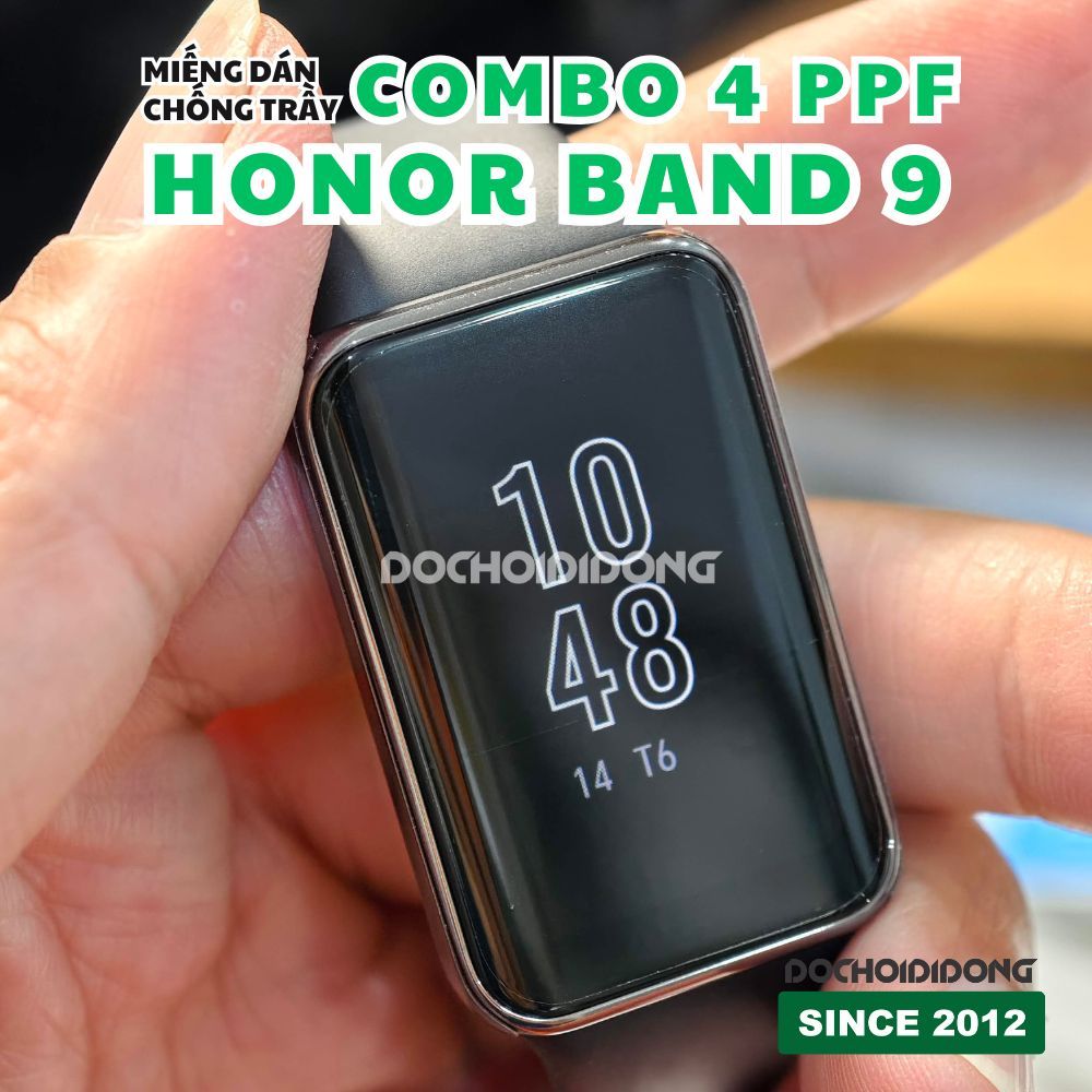 Combo 4 Miếng dán PPF đồng hồ Honor Band 9 chống trầy