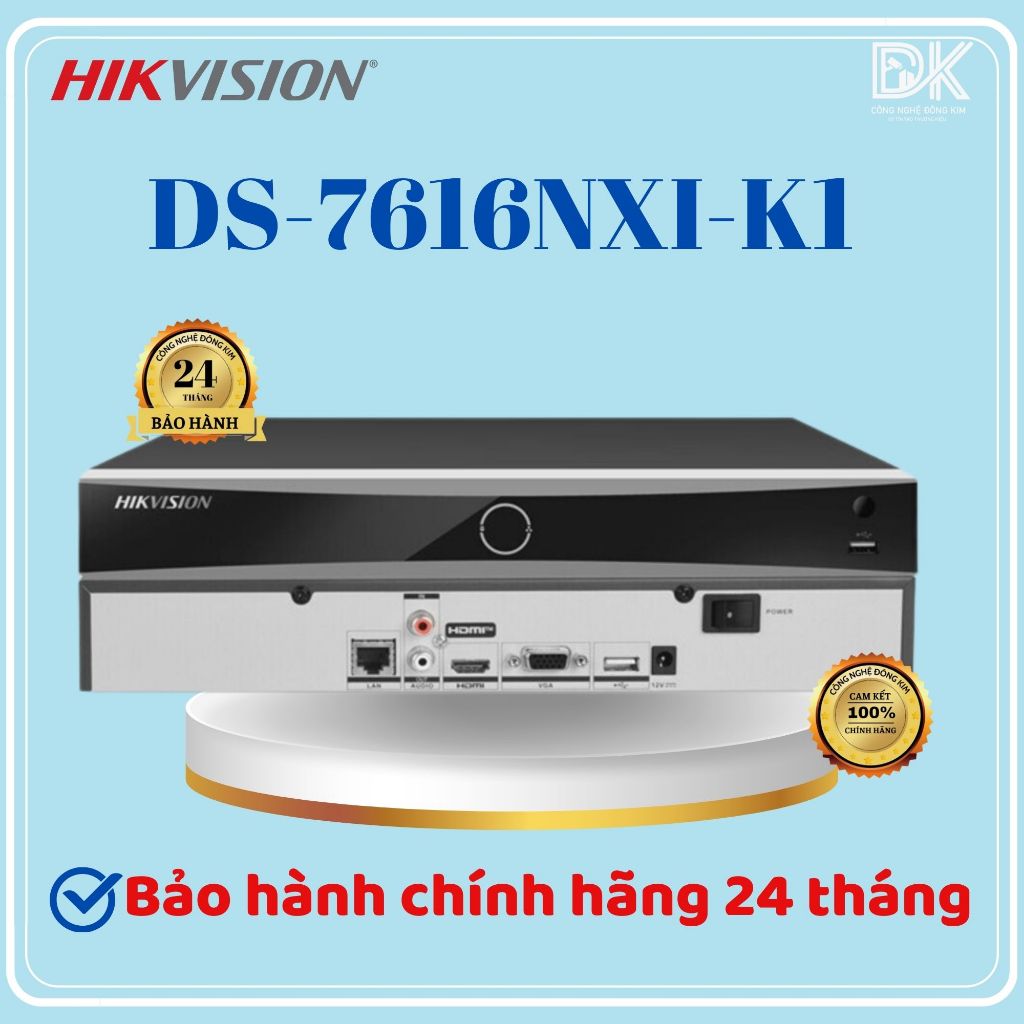 Đầu ghi hình IP 16 kênh HIKVISION DS-7616NXI-K1 chính hãng