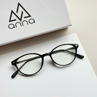 Gọng kính cận thời trang nam nữ ANNA kim loại dáng oval mắt bé unisex cá tính OL 30319