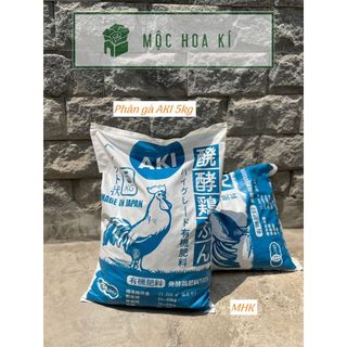  Phân Gà Hữu Cơ Nhật Bản AKI Bao 5kg - Viên Nở Sạch Mầm Bệnh Cải Tạo Đất Tăng Đậu Trái 