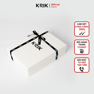 Hộp Quà Tặng KRIK Trắng Trơn Chất Liệu Giấy Ivory Cao Cấp
