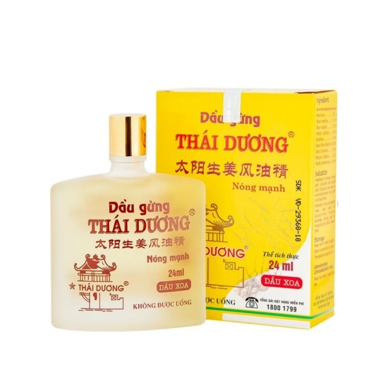 DẦU GỪNG THÁI DƯƠNG chai 24ml